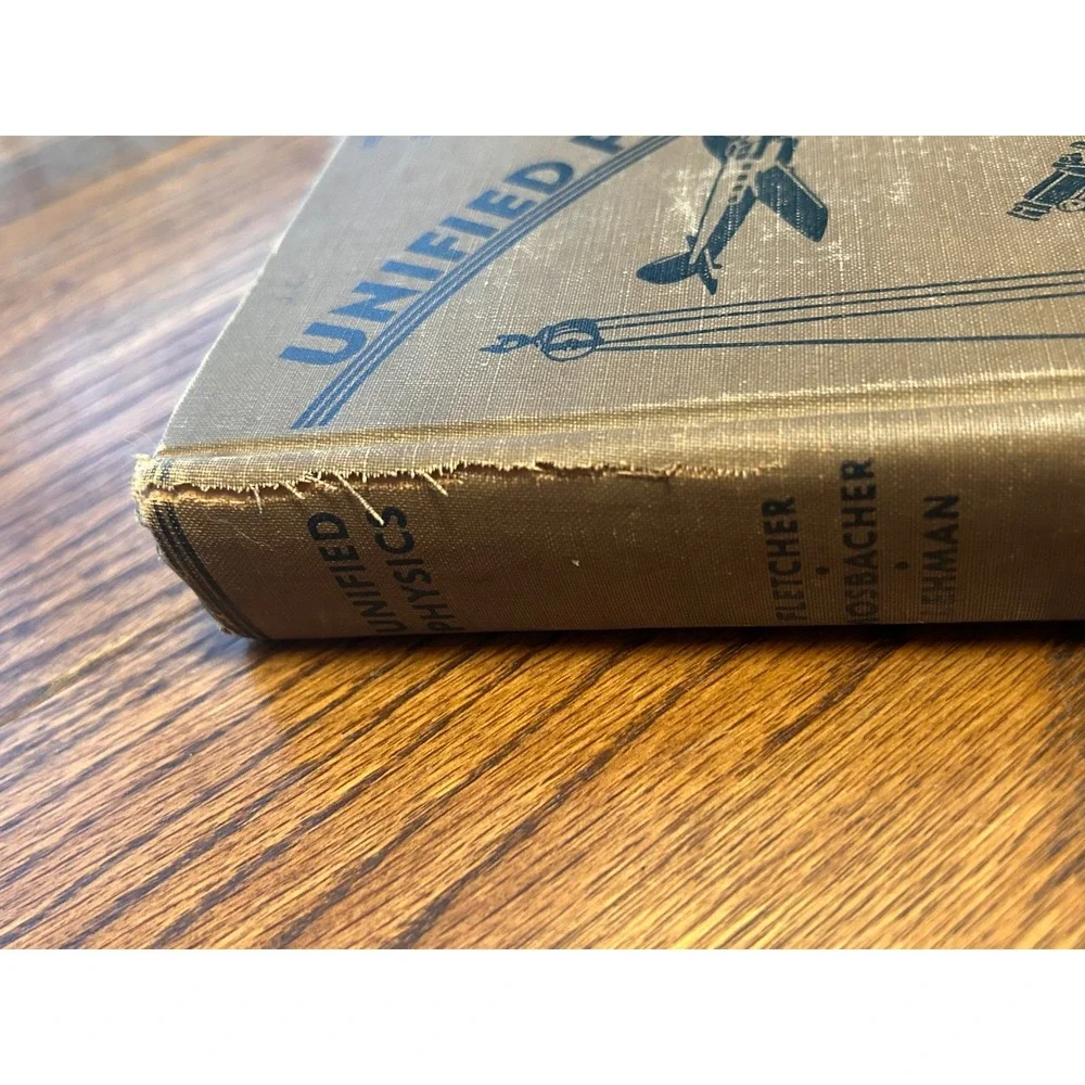 Vintage 1936 Unified Physics Fletcher Mosbacher Lehman McGraw-Hill Hardback Book